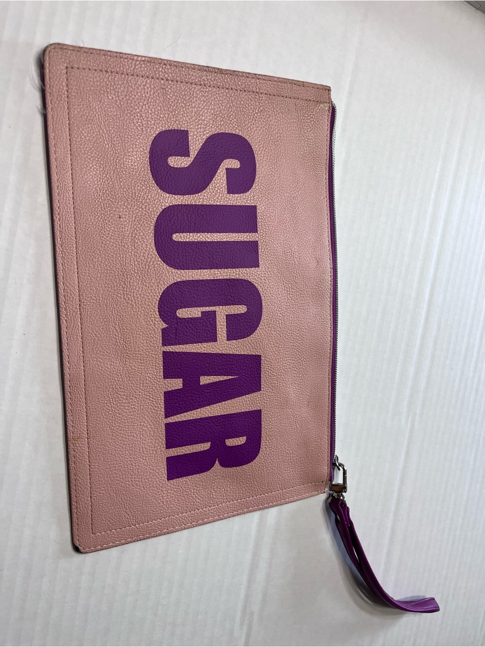 Steve Madden Sugar Spice Wristlet Clutch Pink Purple Zip Wallet